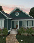 The Wave | Single-Level Coastal Cottage House Plan | 1,594 Sq Ft | 3BR 2.5BA