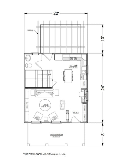 840 Sq. Ft. - The Yellow House