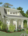 The Yellow House | Compact Cottage House Plan | 840 Sq Ft | 1BR 1.5BA