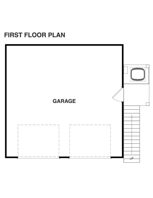 650 Sq. Ft. - Winthrop Garage/ADU Plan