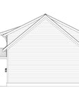 Rear Elevation — Winthrop Garage ADU Plan | 650 Sq Ft Coastal Garage Apartment Plan | Intertwine House Plans