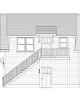 Right Elevation — Winthrop Garage ADU Plan | 650 Sq Ft Coastal Garage Apartment Plan | Intertwine House Plans
